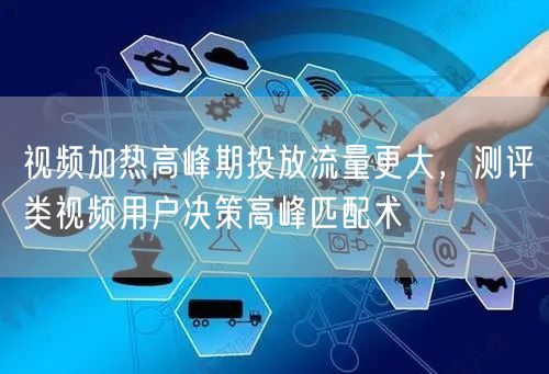 视频加热高峰期投放流量更大,测评类视频用户决策高峰匹配术