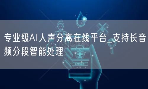 专业级AI人声分离在线平台_支持长音频分段智能处理
