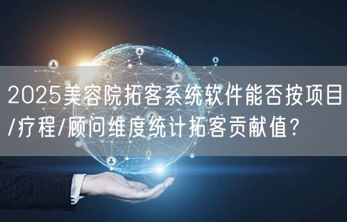 2025美容院拓客系统软件能否按项目/疗程/顾问维度统计拓客贡献值？
